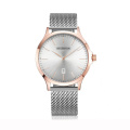 Men Fashion Stainless Steel Strap Calendar Watches Popular Design Simple Auto Date Quartz Wristwatch